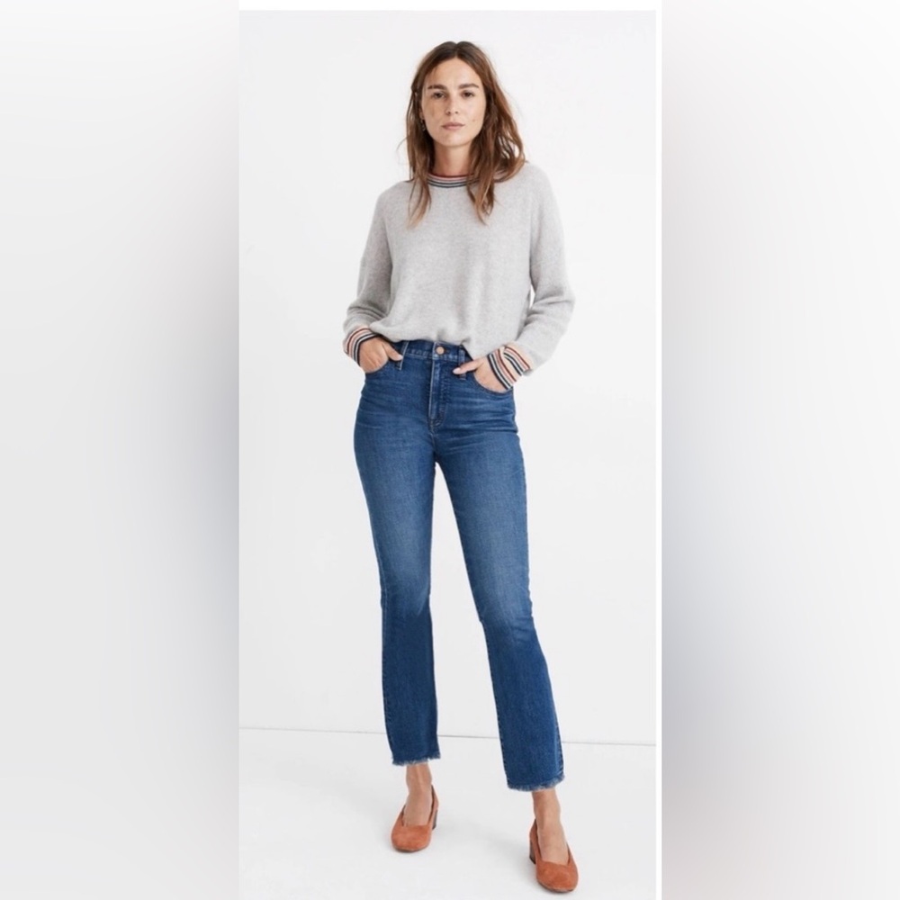 Madewell Cali Demi boot blue washed size 27